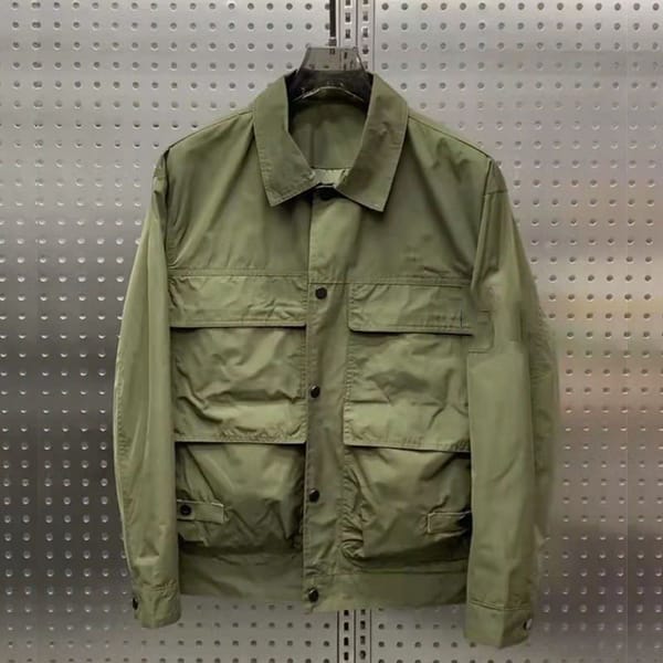 Men's Business Casual Jacket New Autumn Winter Muti-pockets Turn Down Collar Zipper Sports Coat High Quality Jacket for Men M92