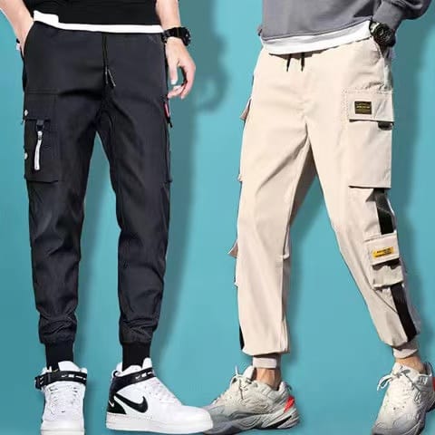 Sweatpants straight tube loose trend men's summer super-thin summer casual pants