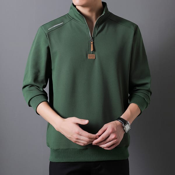 2024 Spring and Autumn New Fashion Trend Pullover Men's Casual Slim Comfortable Breathable High Quality Long Sleeve Coat M-4XL