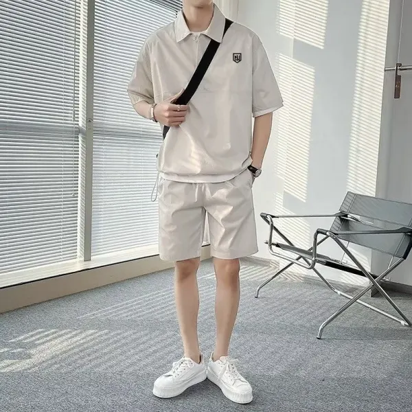Korean Golf Sets Men's Golf Wear 2024 Summer New Two Piece Set Golf T-shirt High Quality Men's Golf Clothing Sports Golf Shorts