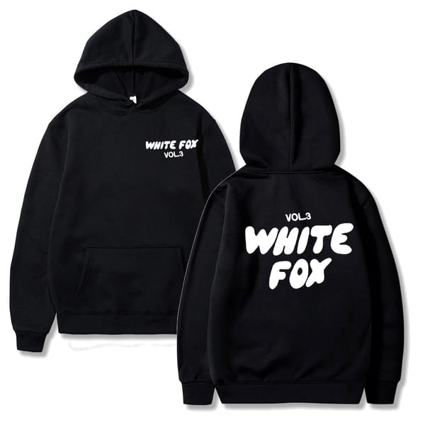 2024 Trendy Hot Selling Items White Fox Men's and Women's Hoodie Loose Fitting Hoodie Thick Letter Print Casual Men's wear