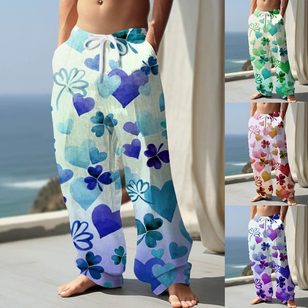 Pants For Men Summer Men'S Sp Fashion 3d Printed Casual Pants Pantalon Homme