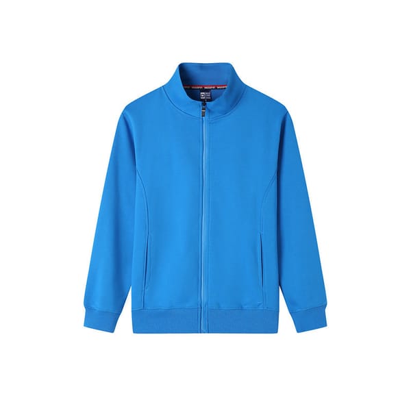 MRMT 2024 Brand New Men's Sweatshirt Full Zipper Pure Color Pure Cotton Stand-up Collar Cotton Large Terry Cardigan