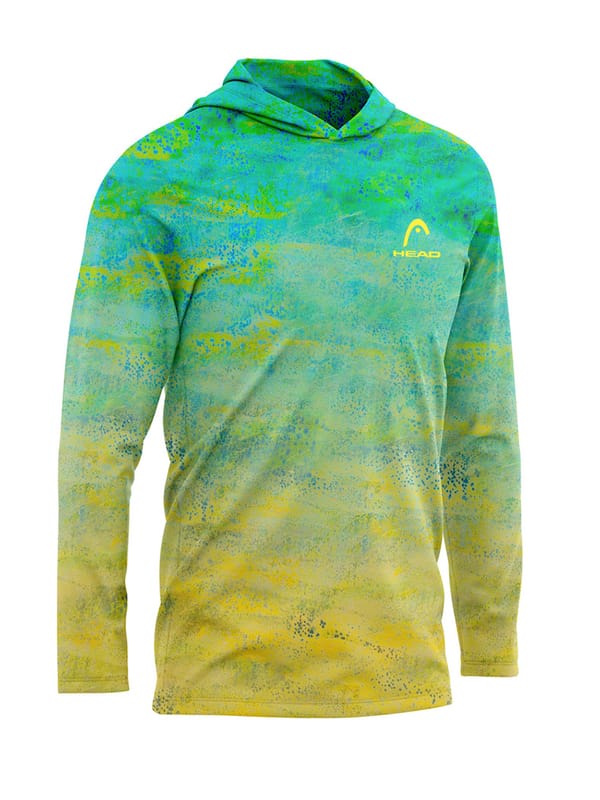 HEAD Men's Tennis Sportswear Summer Running Long Sleeve Sun Protection Clothes Men's Fishing Long Sleeve Sun Protection Hoodie
