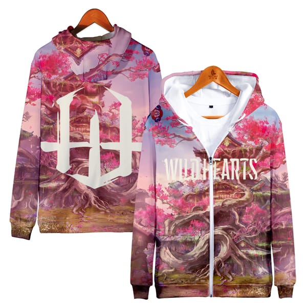 Wild Hearts Game Zipper Sweatshirt Women Men's Hoodie Long Sleeve Harajuku Streetwear 3D Clothes