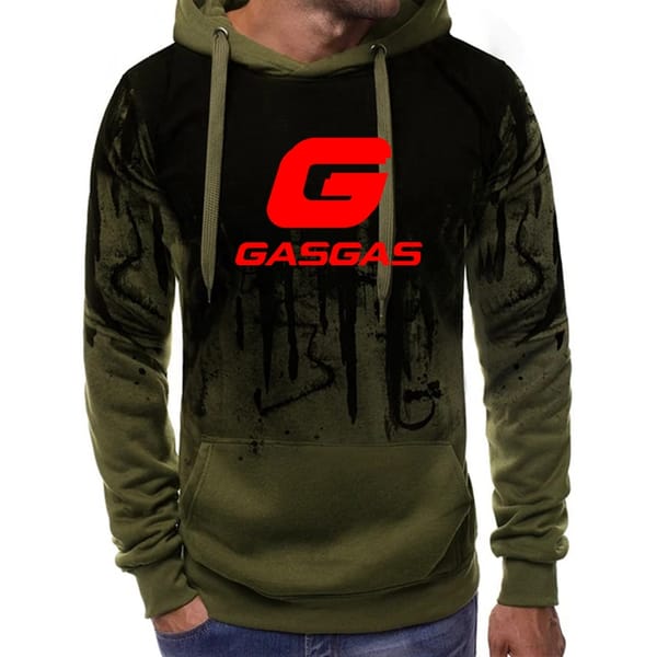 Gradient Print Men's Pullover Hooded Sweatshirt Spring Autumn Daily Fitness Sportswear Fashion Casual Hoodies Loose Clothing