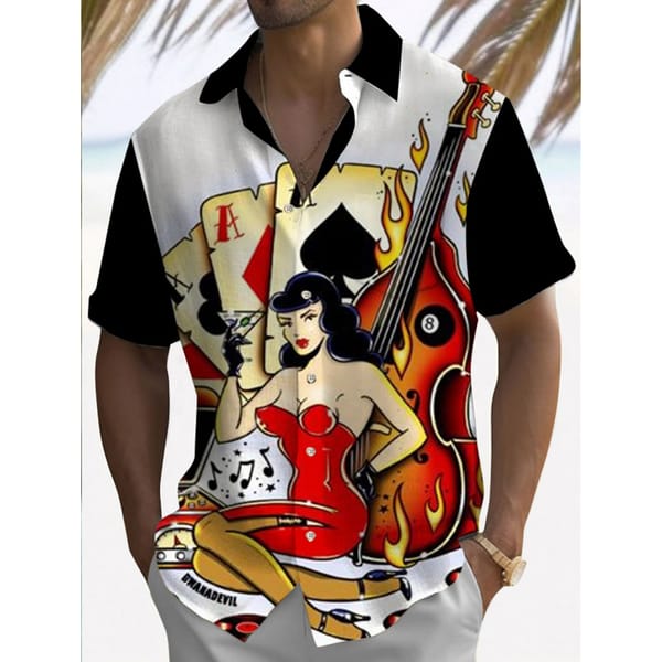 Men's Casual Shirt Hawaiian Shirt Men Summer 3d Print Casual Short Sleeved Shirt For Men Clothing Breathable Shirts