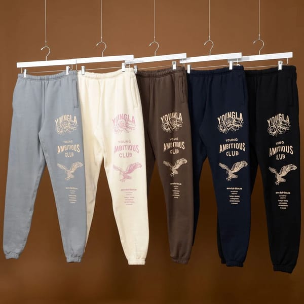2024 new trend men's youngla sweatpants casual pants gym running cycling bodybuilding training pants