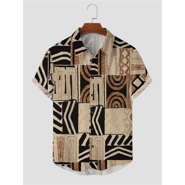 Men's Casual Shirt Hawaiian Shirt Men Summer 3d Print Casual Short Sleeved Shirt For Men Clothing Breathable Shirts