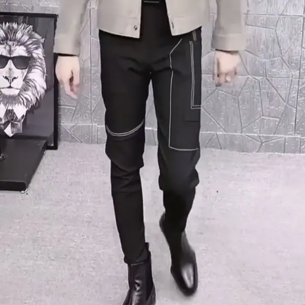 Spring Summer New Men Casual Pants Korean Slim Harem Pants Wild Vintage Loose Solid Fashion Blazer Trousers Men's Clothing A162
