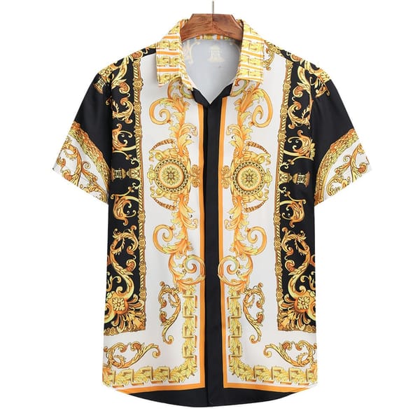 Men's Shirt Summer Casual Fashion Short Sleeved Shirt For Men Loose Breathable Hawaiian Shirt Man Casual Men's Clothing Top