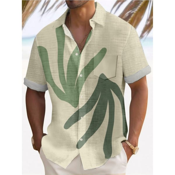 Men's Casual Shirt Hawaiian Shirt Men Summer 3d Print Casual Short Sleeved Shirt For Men Clothing Breathable Shirts