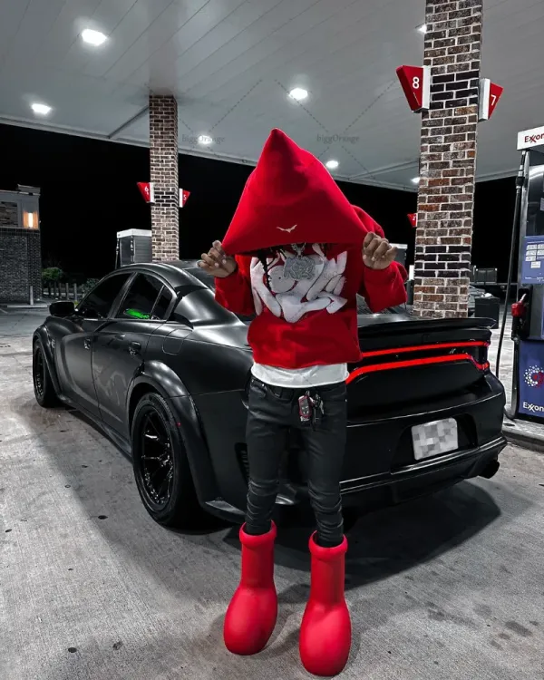 2023 Spring American hip hop tide brand alphabet foaming hoodie men's y2k Harajuku Street retro casual loose pullover sweatshirt