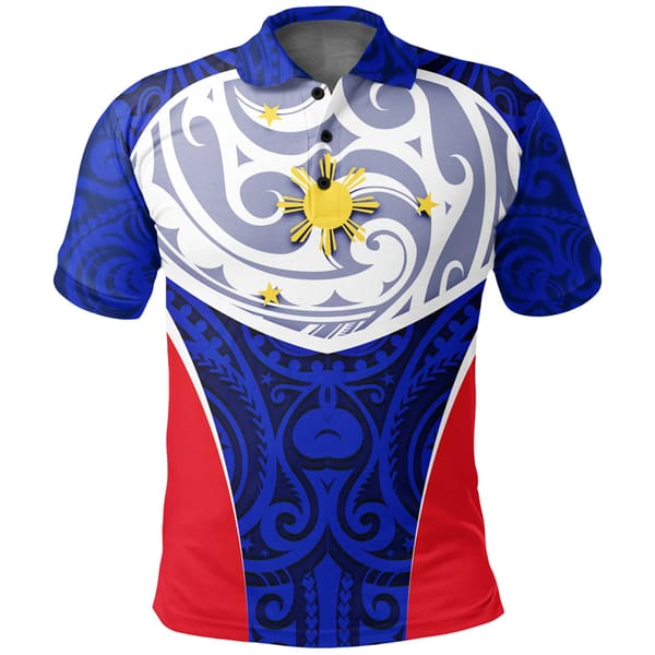 Men's Fashion 3D Printing Philippines National Flag Shirts Philippines National Hero Day Graphic Polo Shirts For Men Fashion Top
