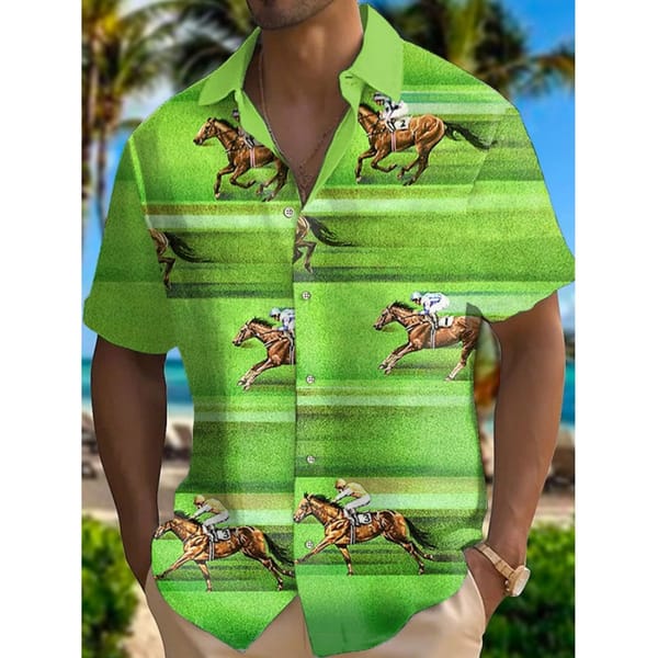 Men's Casual Shirt Hawaiian Shirt Men Summer 3d Print Casual Short Sleeved Shirt For Men Clothing Breathable Shirts