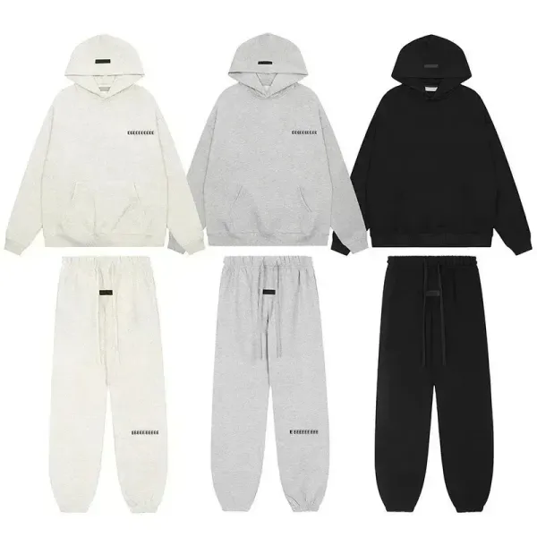 Classic brand New Double Thread Hooded Sweater Fashion Brand Men's Loose Hoodies High Street Luxury Women's Two Row Letter Pants