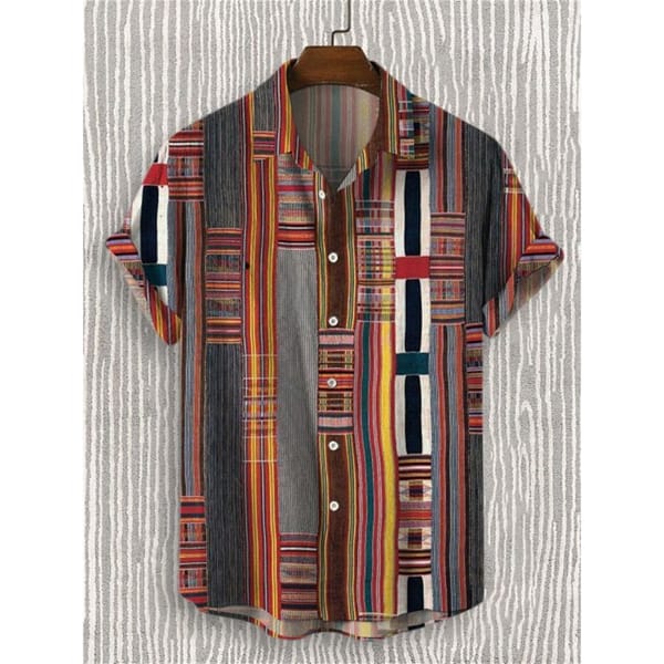 Men's Casual Shirt Hawaiian Shirt Men Summer 3d Print Casual Short Sleeved Shirt For Men Clothing Breathable Shirts