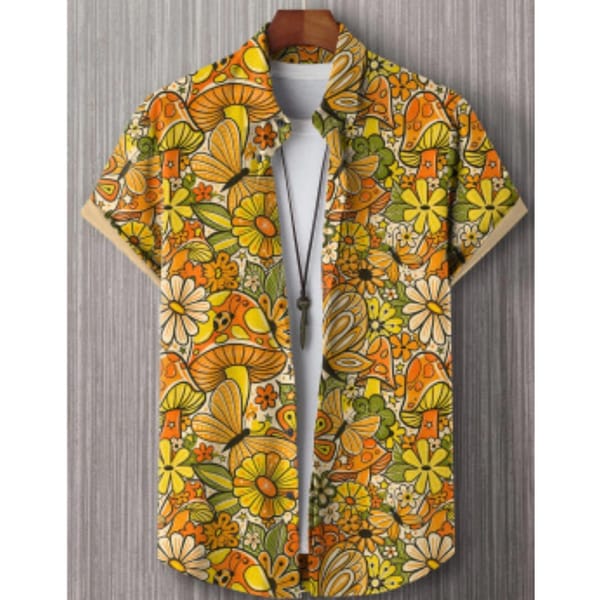 Men's Casual Shirt Hawaiian Shirt Men Summer 3d Print Casual Short Sleeved Shirt For Men Clothing Breathable Shirts