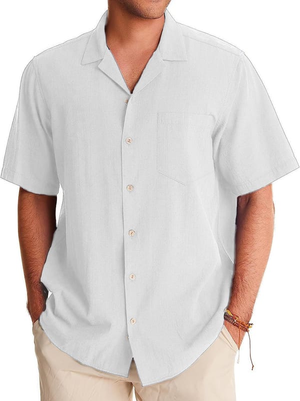 2024 New 3D Digital Solid Color Versatile Printed Men's Shirt Loose Summer Casual Trend Comfortable Pocket Shirt