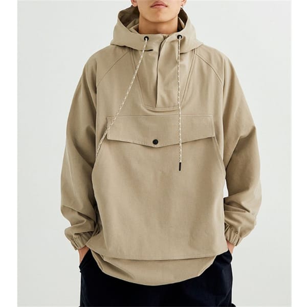 Men's Hooded Sweatshirts Loose Tops Japanese Style Pullover Harajuku Style Spring Autumn Hip Hop Sweatshirts Tops Men