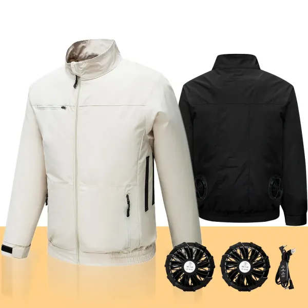 Cool Jacket Men's Hot Weather Work Fan Coat USB Refrigeration Air Conditioning Clothes Women's Body Cooling Fishing Clothes Vest