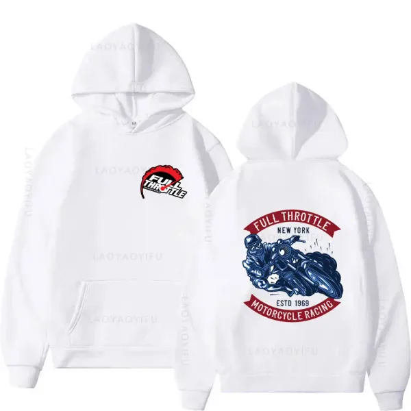Full Throttle Theme Sweatshirts for Men Men's Hoodies Hooded Sweatshirt Clothing Essentials Hoodie Pullovers Shirt Hoody New Y2k