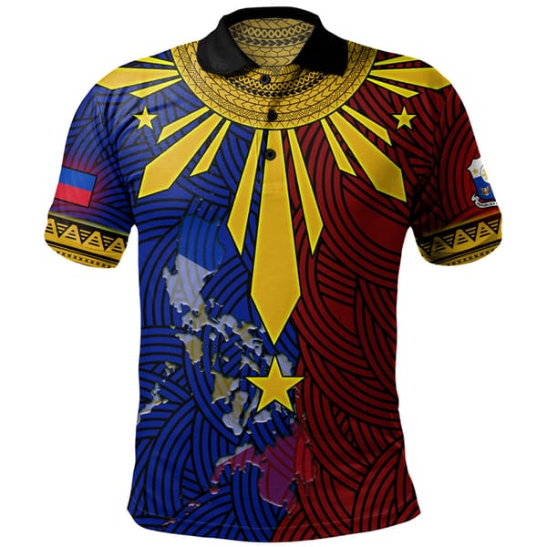 Men's Fashion 3D Printed Philippines National Flag Shirts Philippines National Hero Day Graphic Polo Shirts For Men Clothing Top
