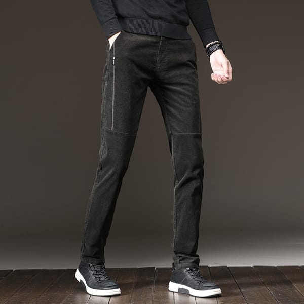 MRMT 2024 Brand Autumn Winter New  Men's Trousers Corduroy Casual Pants Pants for Male Slim Trousers Thick  Corduroy Trouser
