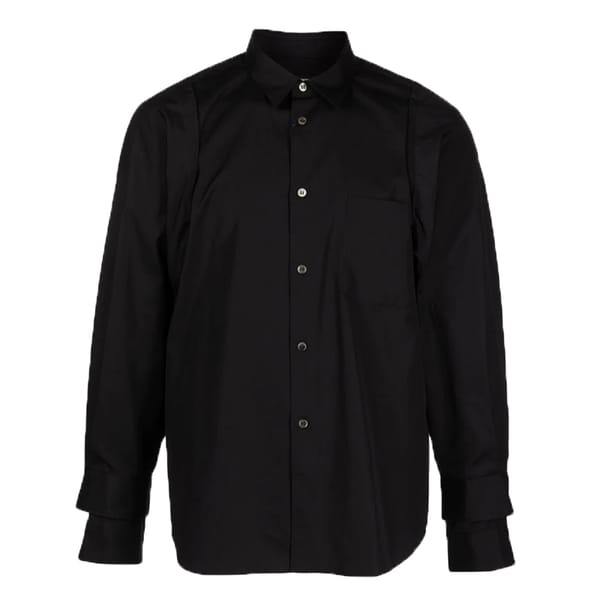 Men's Long-Sleeve Shirt Spring And Autumn New Lapel Pure Color Simple Loose Personality Youth Fashion Popular Casual Shirt