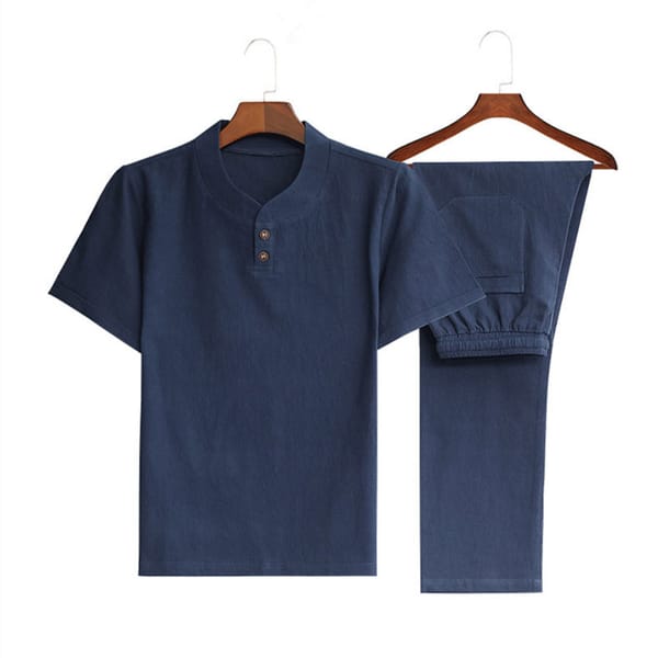 2021 Summer Men Shirt Man Cotton and Linen Shirts Short Sleeve Men's Fashion Casual Shirts Men Size