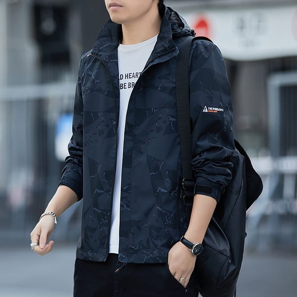 2024 Spring Men's Workwear Jacket Slim Fit Waterproof Hiking Fishing Outdoor Hooded Coat Camouflage Wear-resistant Training Suit