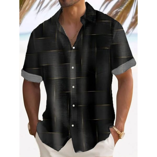Men's Casual Shirt Hawaiian Shirt Men Summer 3d Print Casual Short Sleeved Shirt For Men Clothing Breathable Shirts
