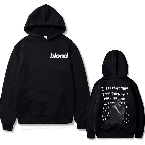 Rapper Frank Fashion Hoodie Blond Hip Hop Oversized Pullover Hoodies Ocean Vintage  Sweatshirt Men's Casual Trendy Streetwear