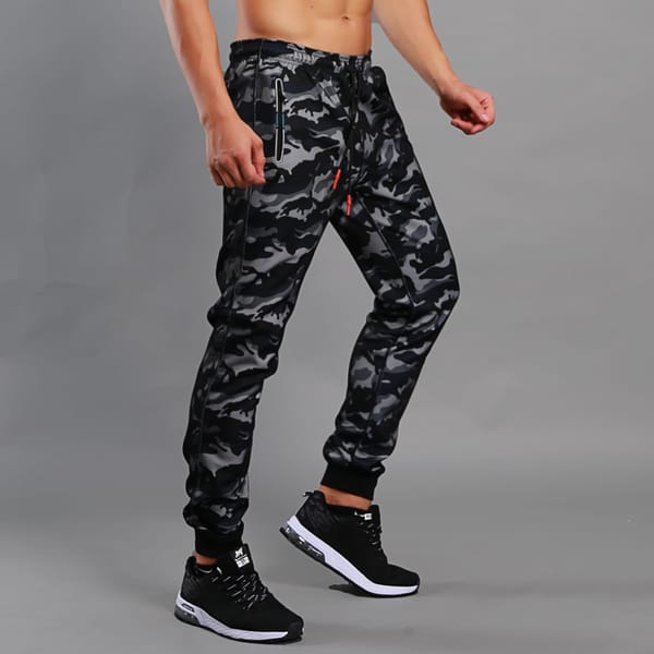 Spring Autumn Brand Quality Pencil Pants Fashion Zipper Pocket Casual Sport Running Trousers 2023 Men's Camouflage Pants MY803