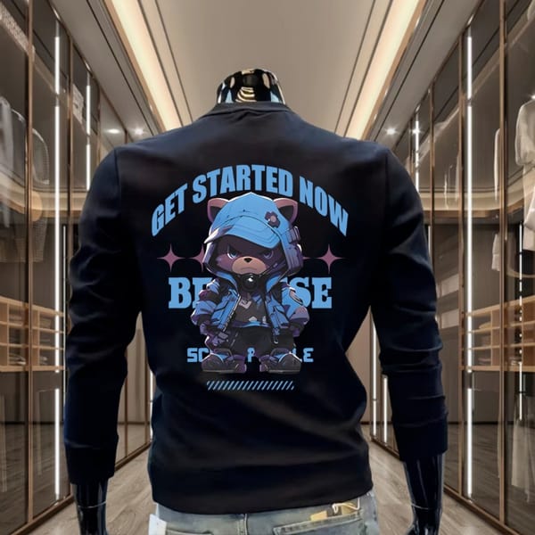 2023 Men's Sweatshirt Korean Fashion Streetwear Harajuku Cartoon Print Sweatshirt Men Autumn Winter Men Clothing Pullover Hoodie