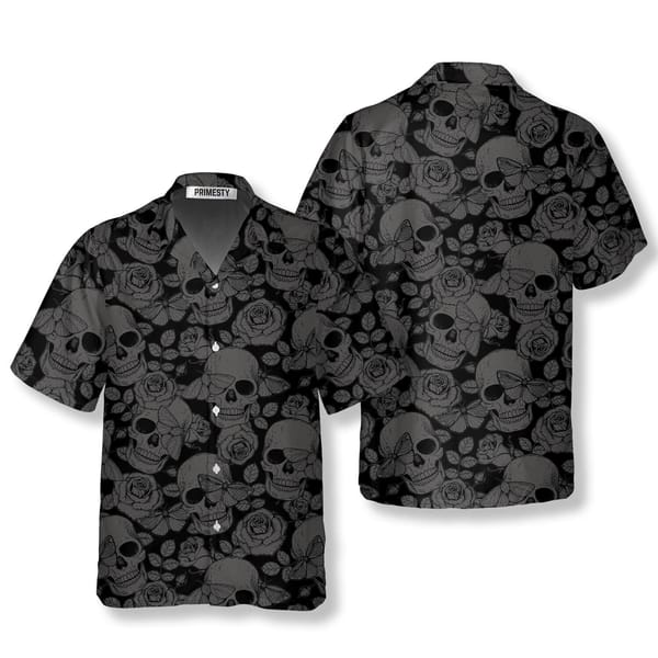 2024tiki hot style 3d printing Hell Guard skull Hawaiian shirt men's shirt men's shirt short sleeve men's clothing