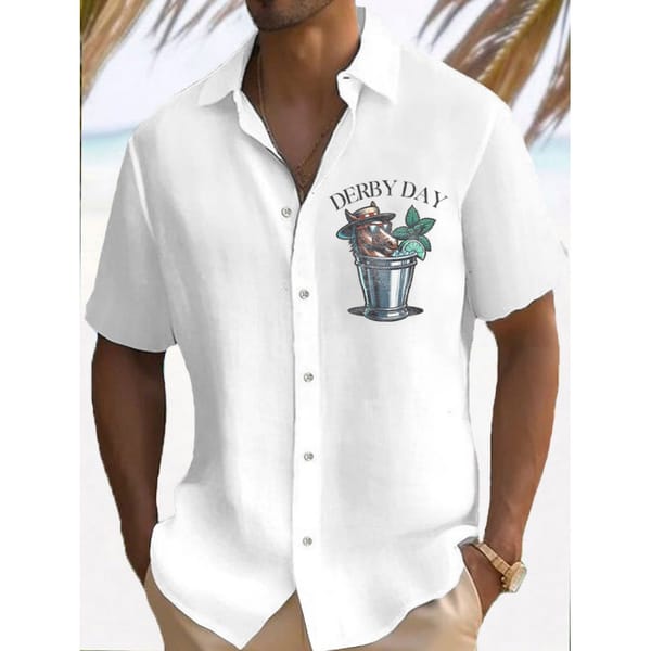 Men's Shirt Summer Casual Fashion Short Sleeved Shirt For Men Loose Breathable Hawaiian Shirt Man Casual Men's Clothing Top