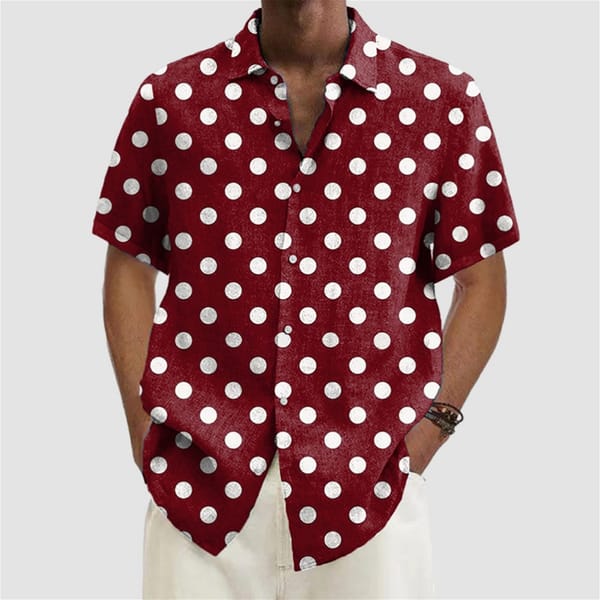 Men's Shirt Summer Casual Fashion Short Sleeved Shirt For Men Loose Breathable Hawaiian Shirt Man Casual Men's Clothing Top
