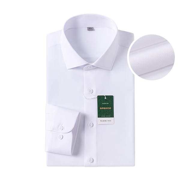 Windsor Collar Regular Cuff Dress Shirt Fashion Men's Long Sleeve Luxury Business Formal Shirts Solid Easy Care Casual Social