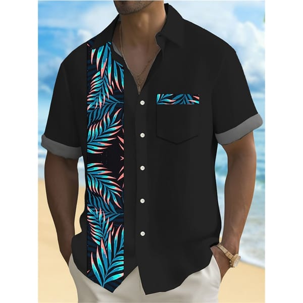 Men's Casual Shirt Hawaiian Shirt Men Summer 3d Print Casual Short Sleeved Shirt For Men Clothing Breathable Shirts