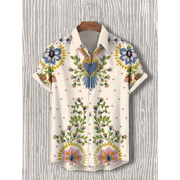 Men's Casual Shirt Hawaiian Shirt Men Summer 3d Print Casual Short Sleeved Shirt For Men Clothing Breathable Shirts