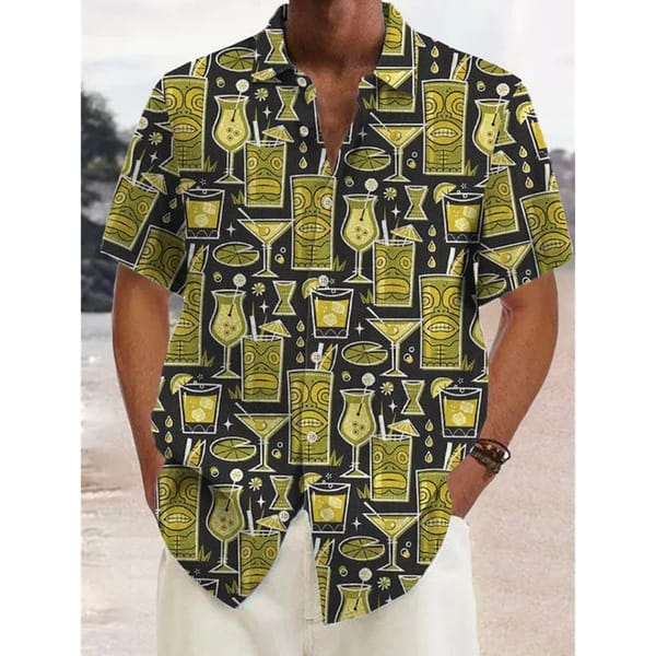Men's Casual Shirt Hawaiian Shirt Men Summer 3d Print Casual Short Sleeved Shirt For Men Clothing Breathable Shirts