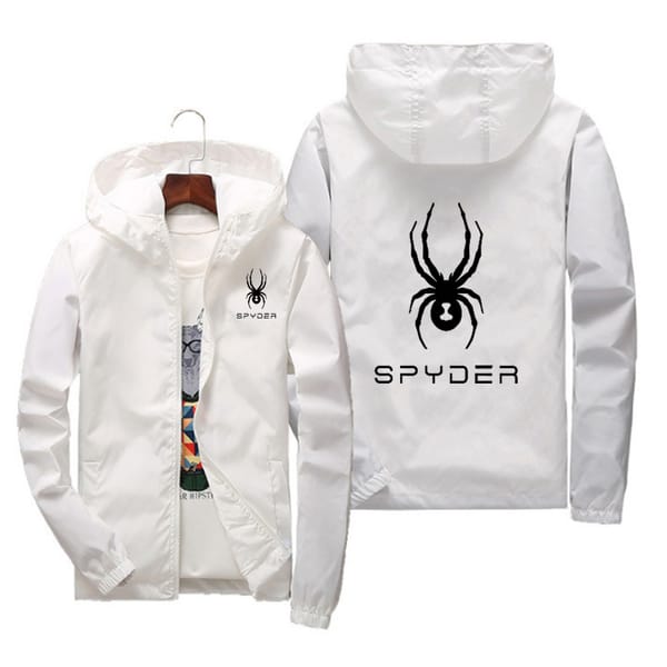 SPYDER men's casual coat large size 7XL High quality spring summer new coat men's street brand windbreaker Hoodie zipper thin co
