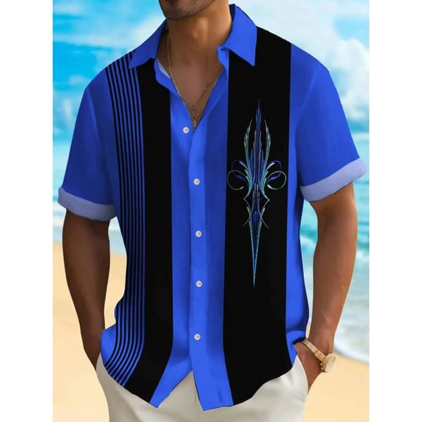 Men's Shirt Summer Casual Fashion Short Sleeved Shirt For Men Loose Breathable Hawaiian Shirt Man Casual Men's Clothing Top