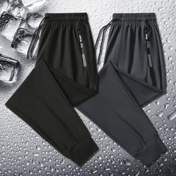 Summer Men's Casual Pants New Solid Color Comfortable and Breathable Outdoor Leisure Fitness Jogging Pants Men's Sports Pants