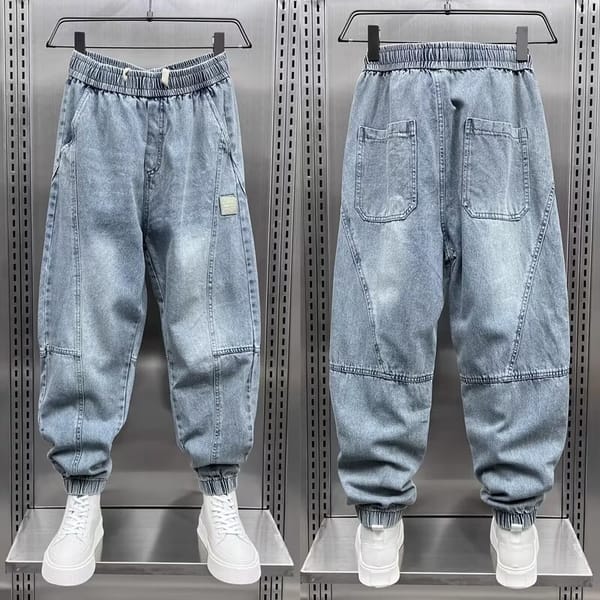 Autumn Men's Casual Jeans Korean Version of Harajuku High Street Pants Hip Hop Trousers High Quality Men's Clothing Streetwear