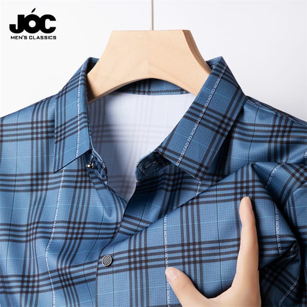 2024 Summer New Men's Business Casual Printed Short Sleeved Shirt Fashion Comfortable Wrinkle Resistant Top