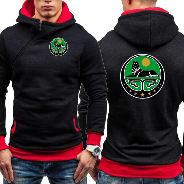 High Quality Men's Hoodie Chechnya Republic Print Hooded Jacket Fleece Sweatshirt Pullover Outwear Casual Male Streetwear