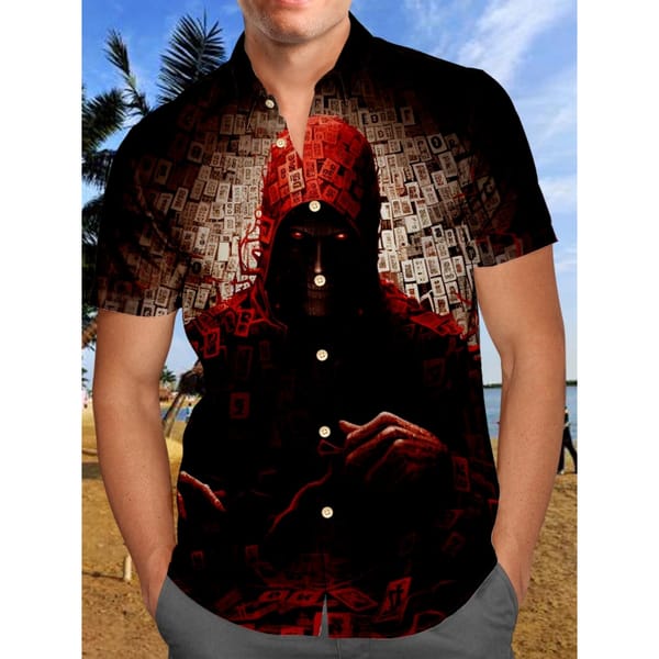 Men's Shirt Summer Casual Fashion Short Sleeved Shirt For Men Loose Breathable Hawaiian Shirt Man Casual Men's Clothing Top