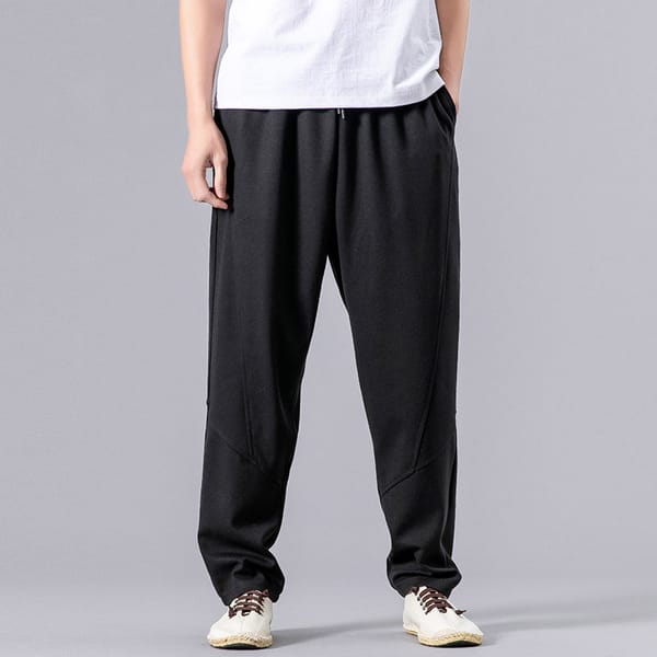 Harem Pants Men's Loose Casual  Skinny National Fashion Sports Pants Ankle Banded Pants Chinese Style Men's Trousers plus Size